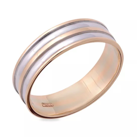 Золотое обручальное кольцо 585, размер 23