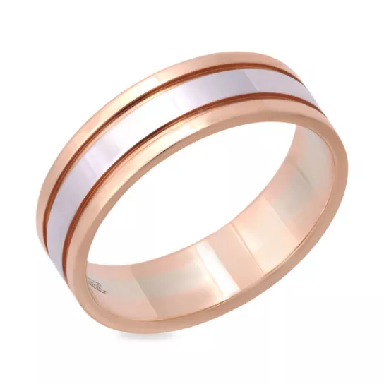 Золотое обручальное кольцо 585, размер 19.5