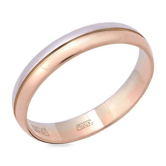 Золотое обручальное кольцо 585, размер 18