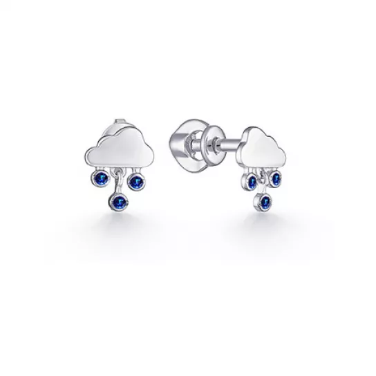 Серебряные серьги 925, детские