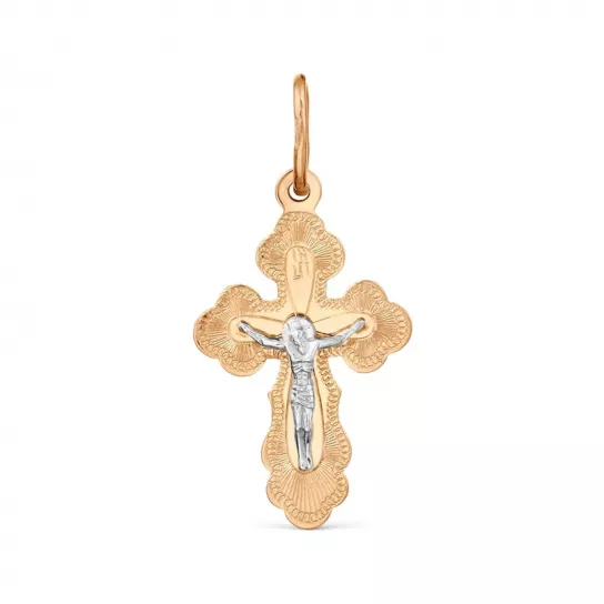 крестик 585 нательный, на шею