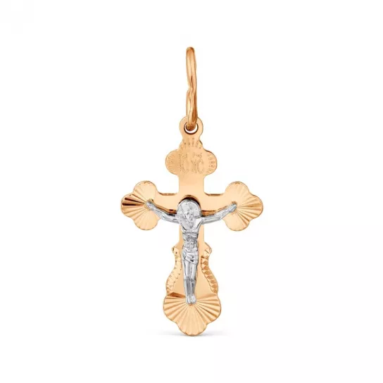 крестик 585 нательный, на шею