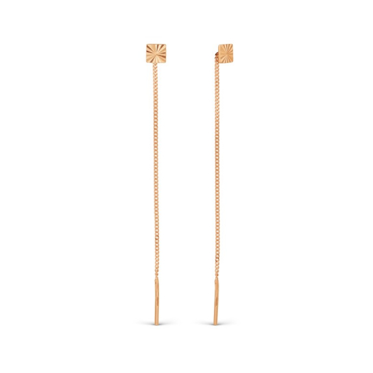 Золотые серьги 585, женские