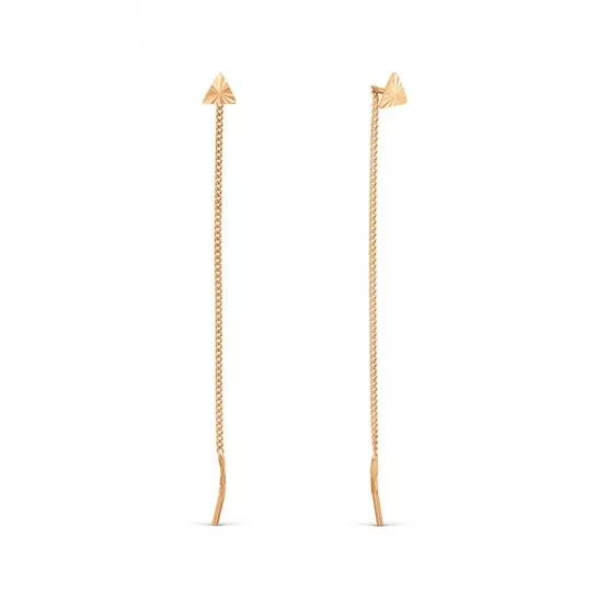 Золотые серьги 585, женские