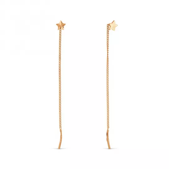 Золотые серьги 585, женские