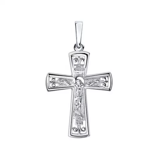 крестик 925 нательный, на шею