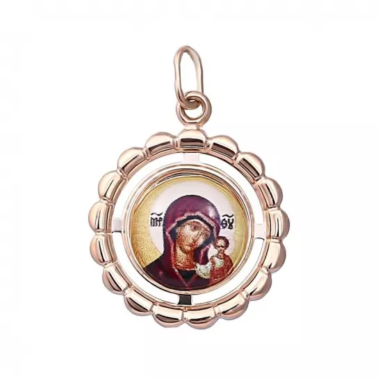 Икона с эмалью из золота