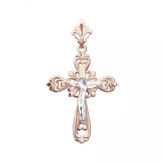 крестик 585 нательный, на шею