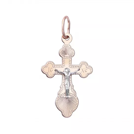 крестик 585 нательный, на шею