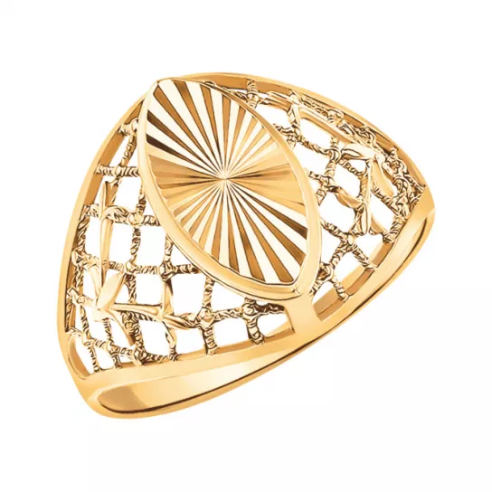 Золотое кольцо 585, женское, размер 19.5