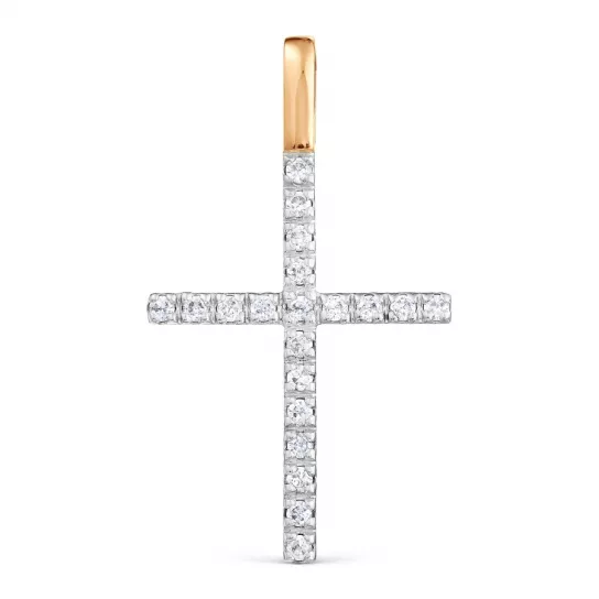 крестик 585 нательный, на шею