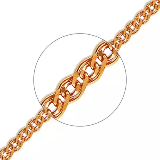 браслет 585, плетение нонна, длина 17 см