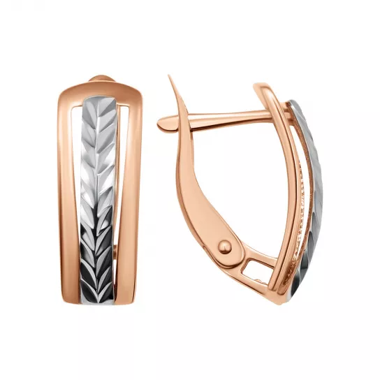 Золотые серьги 585, женские