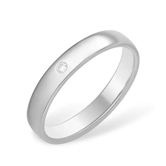 Серебряное кольцо 925, с фианитом, размер 18.5