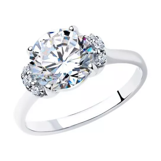 Серебряное кольцо 925, женское, размер 17.5