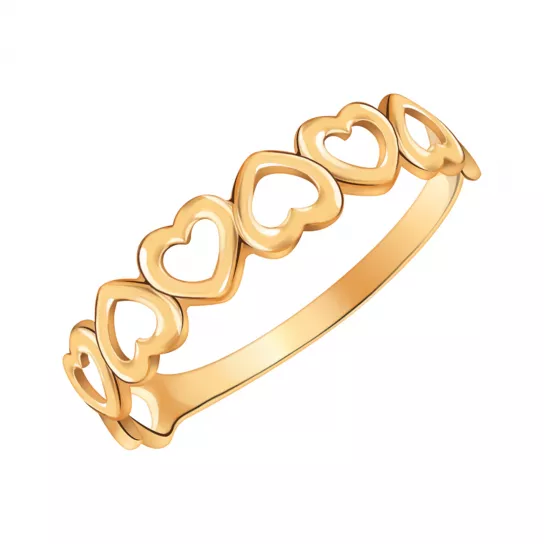 Золотое кольцо 585, женское, размер 16