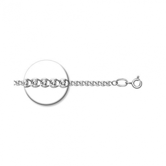 Серебряная цепочка 925 на шею, длина 50 см