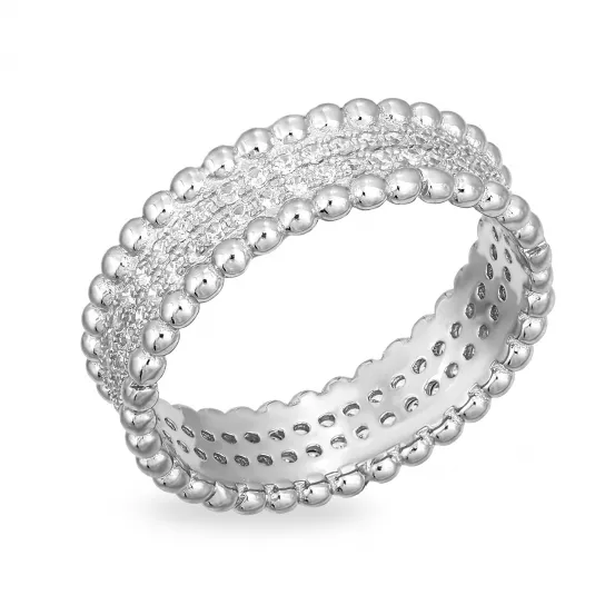Серебряное кольцо 925, женское, с фианитом, размер 18