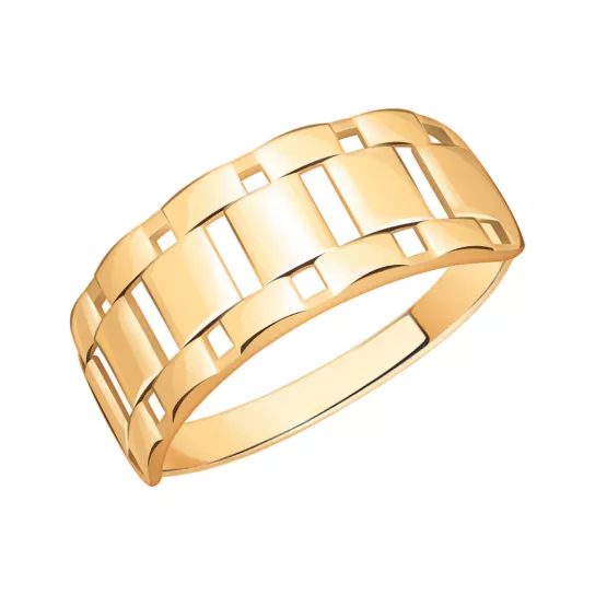 Золотое кольцо 585, женское, размер 19