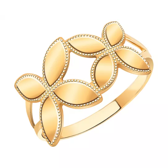 Золотое кольцо 585, женское, размер 17