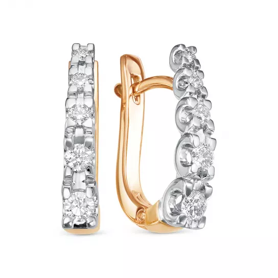 Золотые серьги 585, женские