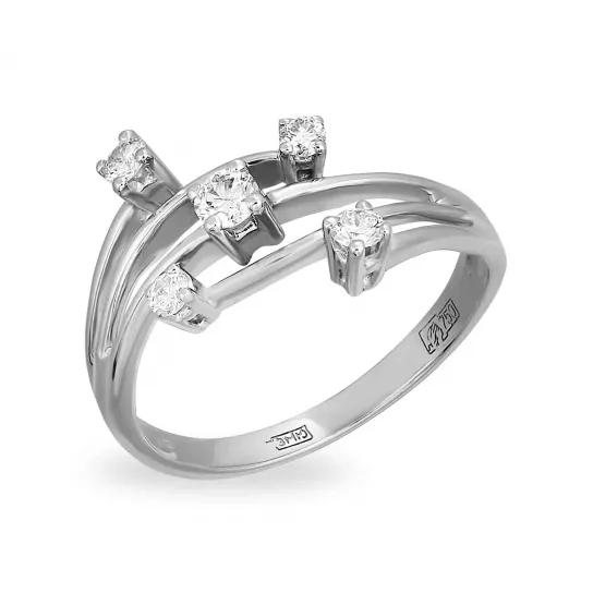 Кольцо с бриллиантами из золота