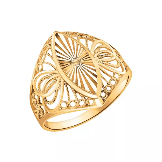 Золотое кольцо 585, женское, размер 20.5