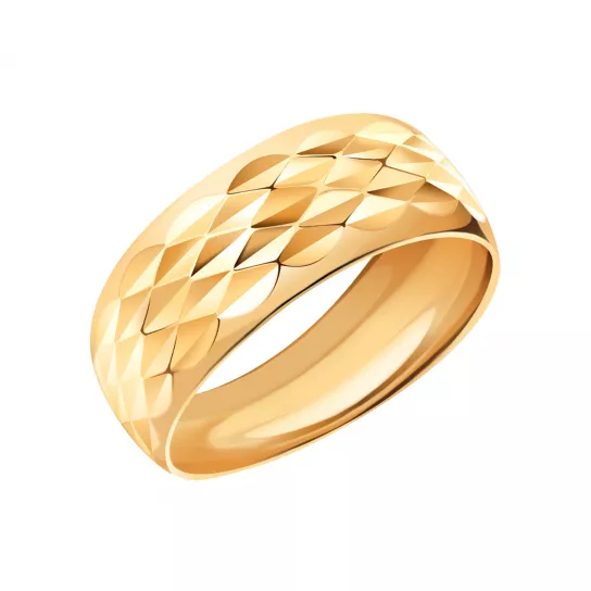 Золотое кольцо 585, женское, размер 18.5