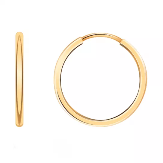 Золотые серьги 585, женские