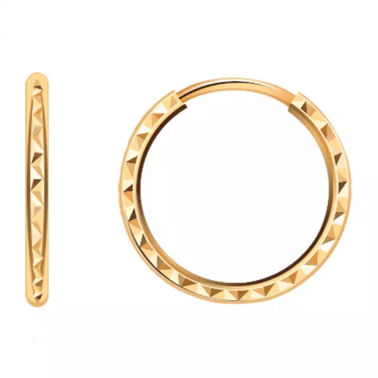 Золотые серьги 585, женские