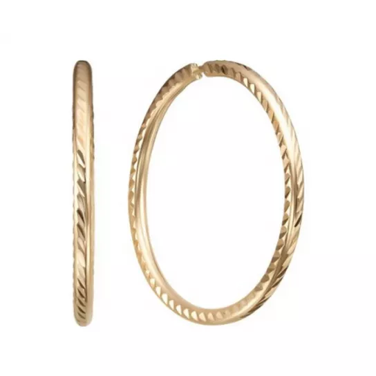 Серьги-конго из золота