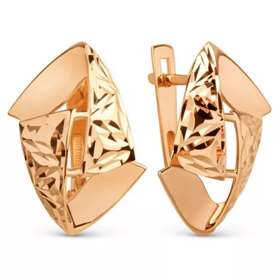 Золотые серьги 585, женские