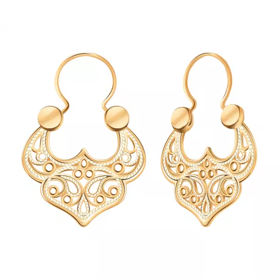Золотые серьги 585, женские