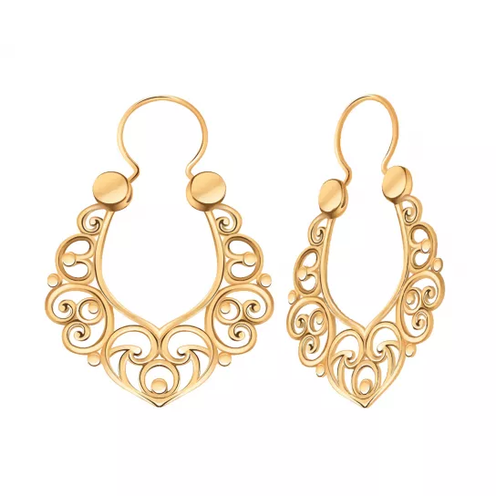 Золотые серьги 585, женские