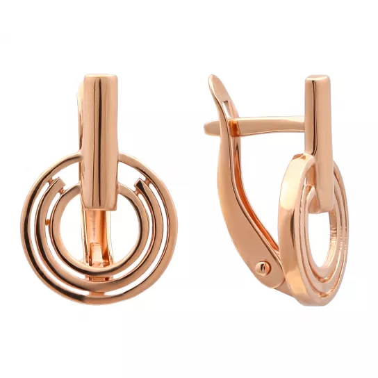 Золотые серьги 585, женские