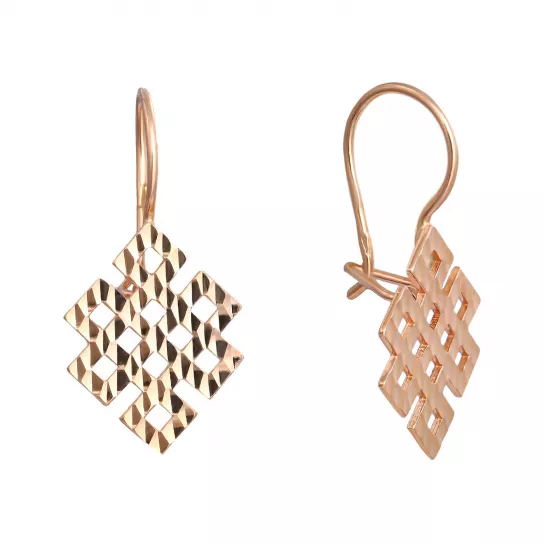 Золотые серьги 585, женские