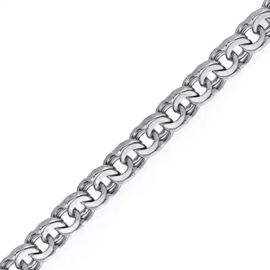 Серебряная цепочка 925 на шею, длина 45 см