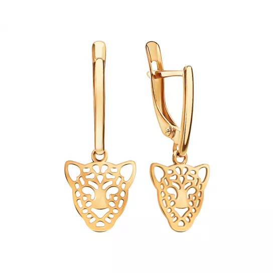 Золотые серьги 585, женские