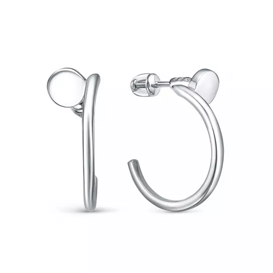 Пусеты из серебра