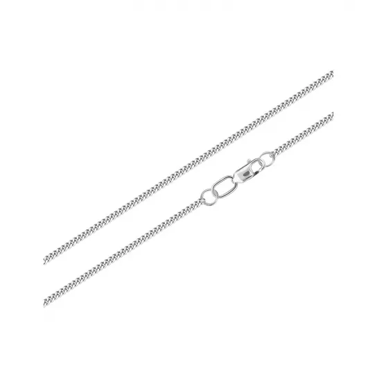 Серебряная цепочка 925 на шею, плетение панцирное, длина 40 см