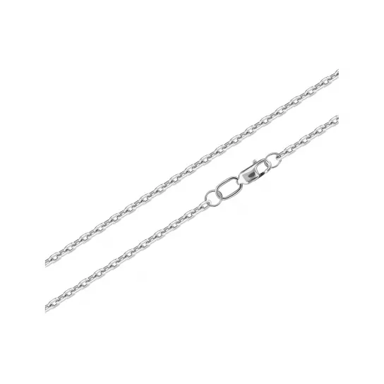 Серебряная цепочка 925 на шею, плетение якорное, длина 40 см