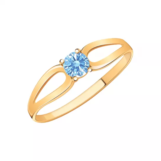 Золотое кольцо 585, женское, размер 16