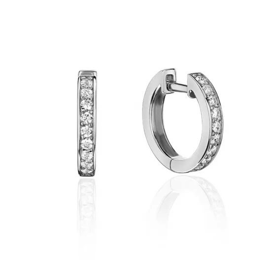 Золотые серьги 585, женские, с фианитом