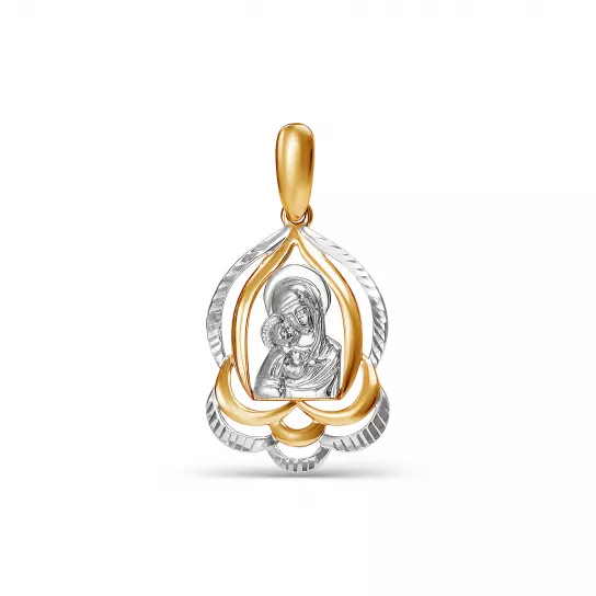 Золотая подвеска 585, православный