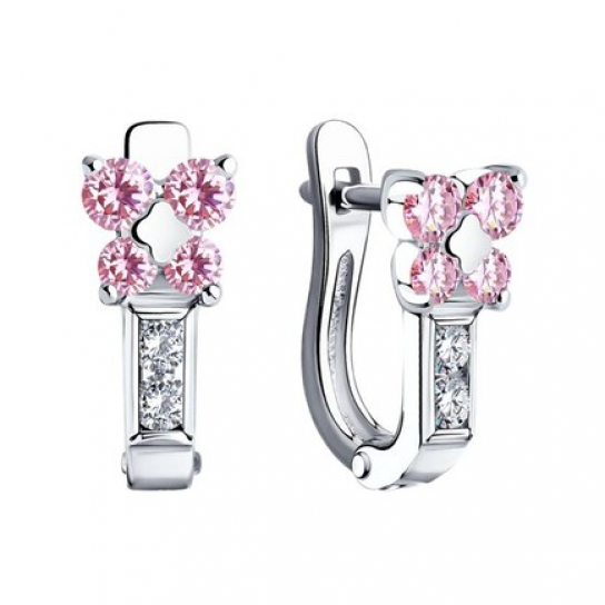 Серьги детские из серебра