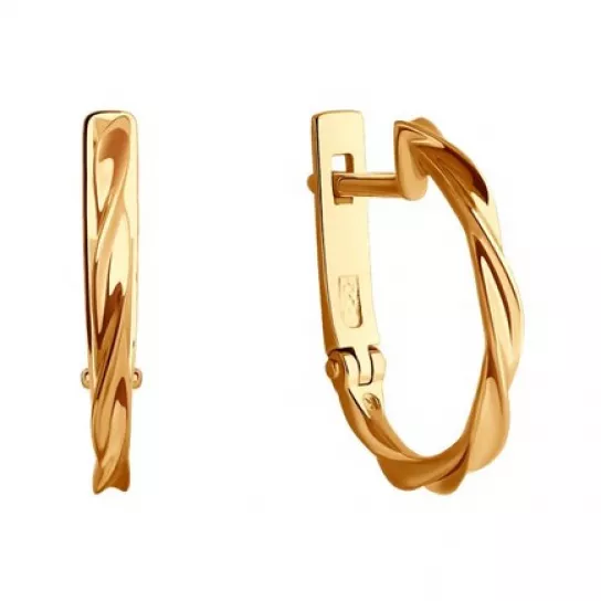 Золотые серьги 585, женские