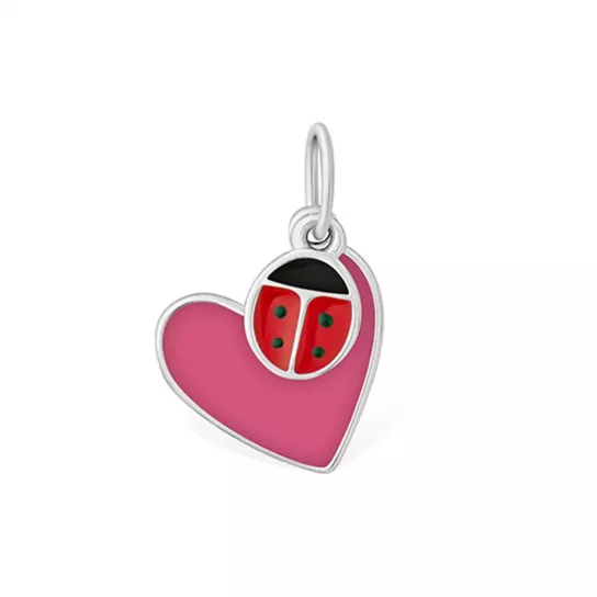 Серебряная подвеска 925, женская, с эмалью