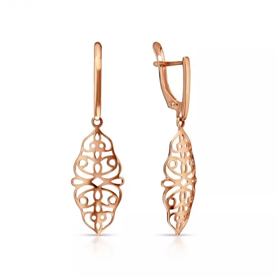 Золотые серьги 585, женские