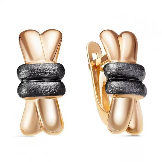 Золотые серьги 585, женские