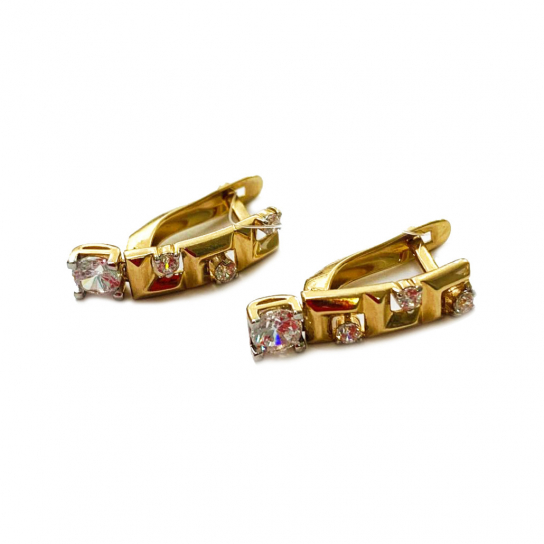 Золотые серьги 585, женские